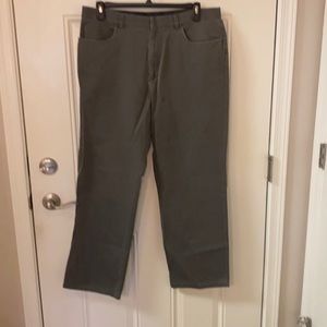 Calvin Klein Men’s Khaki Pants, Gray, 34 X 31
